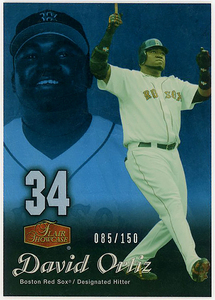 殿堂REDSOX-TWINS△DAVID ORTIZ/2006 FLAIR SHOWCASE #150 LEGACY BLUE版!