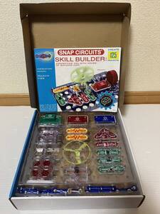 海外玩具 SNAP CIRCUITS 125 電脳サーキット 動作未確認のためジャンク品 英語の取扱説明書付き スキルビルダー