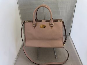 【MICHAEL KORS】マイケルコース　2WAYバッグ　ライトピンク　レザー　SY02-G6V