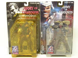 ■マクファーレントイズ ムービーマニアックス ARMY OF DARKNESS 死霊のはらわた アッシュ＆イビルアッシュ フィギュア アーミーオブ