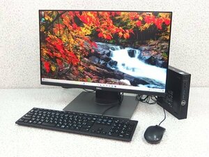 ■※ 【Bluetooth機器と接続可能!】 DELL PC OptiPlex 3070 Micro Corei5-9500T/SSD256GB + 液晶モニター P2419H VGA/HDMI/DisplayPort