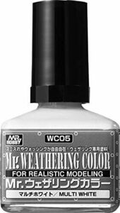 WC05 模型用塗料 40ml マルチホワイト Mr.ウェザリングカラー GSIクレオス 1個