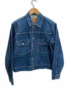 Levi’s◆71507-XX/BIG E/90s/復刻/日本製/Gジャン/38/-/IDG/無地