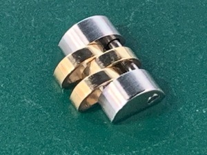 ROLEX ロレックス　純正デイトジャストレディース　69173、79173用 10ｍｍ幅 コンビ用 18KYG/SS 1駒 中古（ TR24048) 送料無料