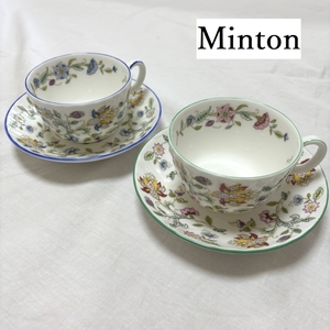 Minton　ミントン　カップ&ソーサー　ハドンホール　ペアセット　　洋食器　ブランド食器