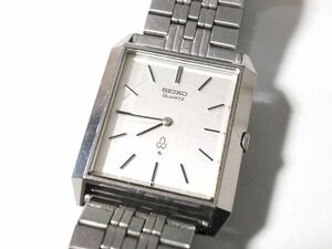 【Ny5】SEIKO/セイコー◇Chariot/シャリオ/4130-5001/CNC010◇1975年製♂2針クオーツ/角型/SS/シルバー