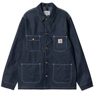 美品 24SS Carhartt WIP OG Chore Coat Sサイズ チョアコート Blue one wash カーハート ワークインプログレス カバーオール ジャケット 