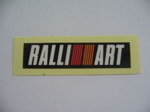 復刻モデル●三菱自動車製／ 正規品 RALLIART・ミニステッカー・ブラック・W35 ③ ／未使用・新品●