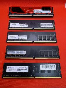 メーカー 規格色々 写真現状　デスクトップPC用 PC4-8GB デスクトップ用DDR4メモリ 黒　8GB10枚セット計80GB 管8