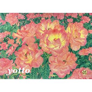 色鉛筆画「 薔薇のある風景〈 １３ 〉 」Ａ４・額付き◇◆手描き◇原画◆薔薇◇◆yotto