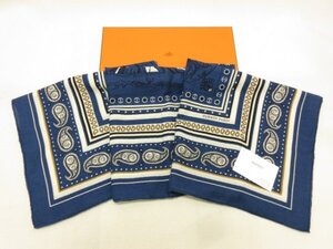 24年 エルメス HERMES★定価￥213400(税込)★ヒルトン購入★船乗りのタトゥー バンダナ カレジェアン カシシル カシミヤシルク ストール