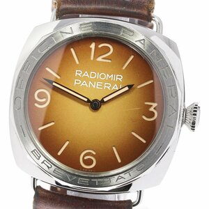 ★箱・保証書付き【PANERAI】パネライ ラジオミール 3Days アッチャイオ PAM00687 手巻き メンズ_710574【63】