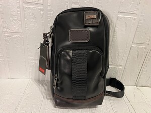 TUMI トゥミ　バッグ　レザー　ショルダーバッグ　ワンショルダー　斜め掛け　未使用品