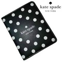 美品 kate spade ミラー 鏡 コンパクト ドット ホワイト ブラック