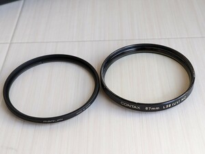 ジャンク2枚 67mm CONTAX L39 UV MC , MARUMI Digital Lens Protector MADE IN JAPAN レンズフィルター コンタックス　マルミ　デジタル