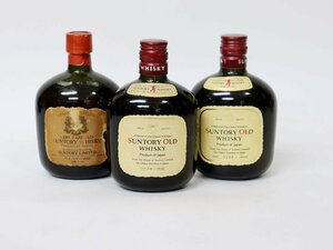 大阪府内限定発送／ミニボトル★サントリー オールド ウイスキー SUNTORY *3本セット［度数:43% 内容量:180ml］