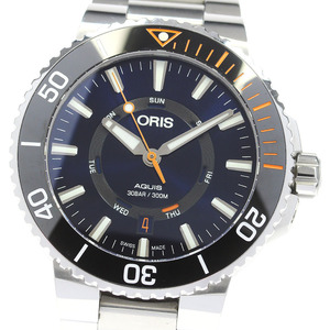 オリス ORIS 7734 アクイス スタグホーン レストレーション リミテッドエディション 自動巻き メンズ 美品 保証書付き_844157