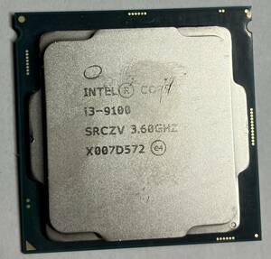 Intel Core i3-9100 3.60GHz LGA-1151 ジャンク品 未動作品