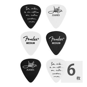 フェンダー ギターピック 6枚 セット ミディアム JUANES 351 CELLULOID PICKS 6 Fender