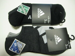 *送料無料*新品*アディダス*24-26㎝*スニーカーソックス3足×２*①*つま先かかと補強*adidas*