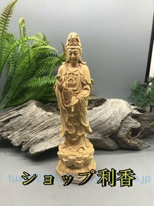 新作 稀少珍品 勢至菩薩 彫刻仏像 仏師で仕上げ品 木彫仏像 精密細工 開運風水