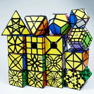 【K】子供のゲームやパズルのための奇妙な形の魔法の立方体,3x3,クレイジー,教育玩具