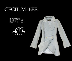 送料無料 レディースM◇CECIL MC BEE◇コート 水色