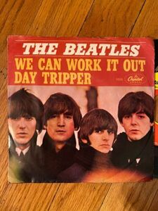 THE ビートルズ ウィ キャン ワーク イット アウト / DAY TRIPPER ORG. EX 45 & PICTURE SLEEVE FREE SHIP 海外 即決