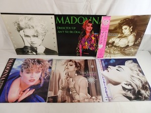 Nwc060●マドンナ ※美品LP6組 like a virgin / TRUE BLUE / MATERIAL GIRL / MADONNA 他 洋楽POP レコード Vinyl