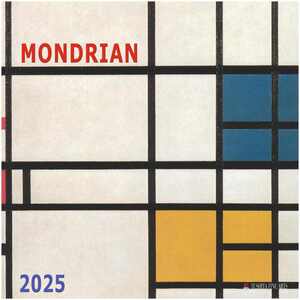 2025 Calendar TUSHITA 壁掛けカレンダー2025年 Piet Mondrian アート 名画