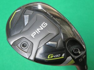 【中古・訳あり】 PING　ピン　2023　G430　ハイブリッド（ユーティリティ）#5 （26°） 【Ｓ】　ALTA　J-CB　BLACK　HC付き