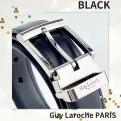 B級品新品未使用 Guy LarochePARIS  ベルトレザー ブラック 黒