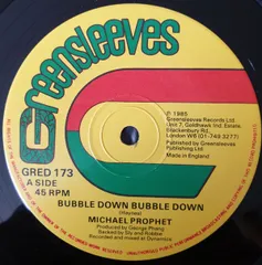 英12" Michael Prophet Bubble Down Bubble Down / Touch Me Back GRED173 Greensleeves Records /00250