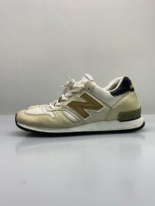 NEW BALANCE◆ローカットスニーカー/38/CRM/M670OWG/イングランド製/WHITE/GOLD