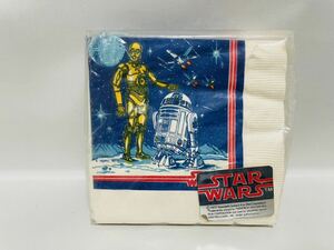 R2-D2＆C-3PO〈紙ナプキン〉 現状 当時物 スタ ーウォーズ ルーカス オールドケナー