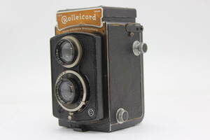 【訳あり品】 ローライ Rolleicord I型 Carl Zeiss Jena Triotar 75cm F3.5 二眼カメラ v171