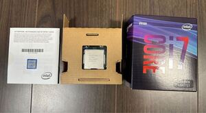 Intel Core i7 9700K BOX LGA1151 CPU CoffeeLake 付属品完備 動作確認済 美品 ゲーミングPC オーバークロックモデル