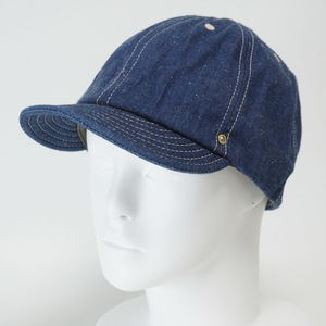 DECHO DENIM BASEBALL CAP デコー インディゴ ネップ デニム ベースボールキャップ 野球帽 ショートバイザー