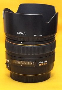 ★一発即決★SIGMA製 AF 30mm F1.4 EX DC HSM★キャノン EF-S用★高画質な単焦点レンズ★表面つるつる＆製造番号8ケタ★EOS Kiss X7i 等に