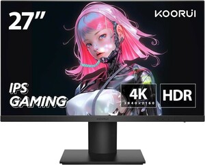 KOORUI モニター 27インチ, 4K ゲーミングモニター