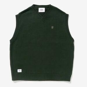 未使用 22AW WTAPS DITCH / VEST / ACRYLIC.CRST オリーブ Mサイズ ダブルタップス