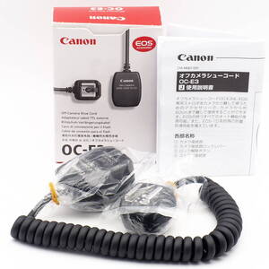 Canon OFF-CAMERA SHOE CORD OC-E3 オフカメラシューコード 3型 600EX II 580EX II 430EX III など対応 EOS-1DX III 5D Mark IV R5 R6