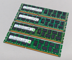 1333MHz 8GB 4枚組 合計 32GB MacPro用メモリー 2009 2010 2012モデル用 240pin DDR3 10600R RDIMM ECC 動作確認済 #0121A