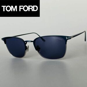 トムフォード サングラス TOM FORD サーモントブロー ブルー 【新品】 UVカット 青 メンズ レディース ブロー オシャレ マットブルー