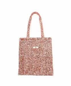 タグ付　UHR　ウーア　24-092-210-0078-1-0　別注　SPANGLE　TOTE　BAG　スパンコールバッグ　ハンドバッグ　Fサイズ　ゴールド