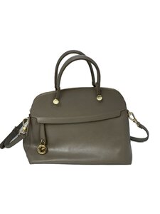 FURLA◆ハンドバッグ/レザー/GRY/276289