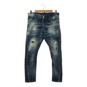 DSQUARED2 ディースクエアード 2020 S74LB0822 S30342 SEXY TWIST JEAN セクシーツイストジーンズ スキニーデニムパンツ 44 加工