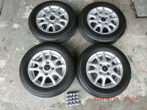 ☆トヨタ　コムス純正 4J-12 +35 4H 100　ヨコハマエコス 145/70R12中古品