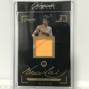 BRUCE LEE 2024 SUPER BREAK KEEPSAKE 50th ANNIVERSARY No. 23 Gmm AUTHENTIC RELIC CARD /100 枚限定 ブルース・リー メモラビリアカード