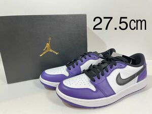 【送料無料】【新品】27.5㎝　NIKE AIR JORDAN 1 LOW GOLF “Court Purple” ナイキ エアジョーダン 1 ロー ゴルフ コートパープル